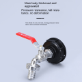 Miniatyrbilde 9 av 10: 1/2'' 3/4'' IBC Tank Dren Kran Adapter Connector S60X6 Til Hage Kran Bytte 1/2-set
