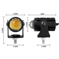Miniatyrbillede 2 af 10: 1/2 STK LED Forlygte Motorcykel Køre Spotlight 1 STK 1 STK 1pc