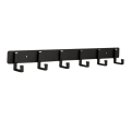 Miniatyrbilde 1 av 10: Vegg Dørkrok Stue Dørkrok SORT 6 KROKER 6 KROKER Black 6 hooks-6 hooks