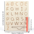 Miniatyrbillede 2 af 6: Notched Pen Carrier Letters Practicing Board Alphabet Tracing