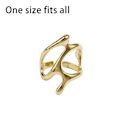 Miniatyrbillede 2 af 9: 5stk Justerbare Ringe Hule Grene GULD gold