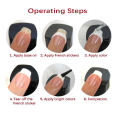 Miniatyrbilde 4 av 10: 50 stk fransk negleklistremerke Nail Enhancement STYLE-3 STYLE-3 Style-3