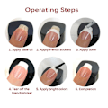Pikkukuva 4 / 10: 50 kpl ranskalainen kynsitarra Nail Enhancement STYLE-3 STYLE-3 Style-3