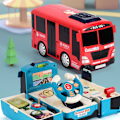 Pikkukuva 10 / 10: Ohjauspyörä Bus Inertia Bus Toy RED red