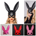 Miniatyrbillede 6 af 10: Bunny Mask Ansigt Lang SORT black