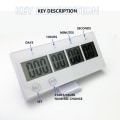 Miniatyrbild 8 av 9: 999 Dagar Nedräkningsklocka Elektronisk Digital Timer SVART Black