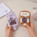 Miniatyrbilde 9 av 10: Fotokortholder Kpop Idol Photo Sleeve BRUN brown