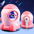 Miniatyrbillede 1 af 10: Blyantspidser To Gear Justerbar PINK RACKET RACKET Pink Rocket-Rocket
