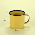 Miniatyrbild 2 av 6: Muggar Koppar Emaljerad kopp GUL Yellow
