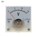 DC Voltmeter Analog Panelmätare 0-15V 0-15V 0-15V