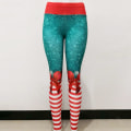 Miniatyrbillede 3 af 10: Christmas Xmas Yoga Bukser Gym Sport Leggings LB B LB