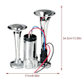 Miniatyrbild 2 av 10: Air Horn Dubbla Trumpet Horn Bil Lastbil Lastbil Van Horn