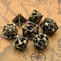 Miniatyrbild 4 av 10: 7st DND Metal Dice Set Game Dice 04 04 04