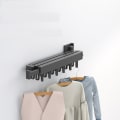 Miniatyrbilde 5 av 10: Sammenleggbar Kleshenger Sammenleggbar Klesstang SORT 2 STANG Black 2 Rod