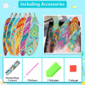 Miniatyrbilde 8 av 10: Feather Bookmark Diamond Painting Bookmark 02 02 02