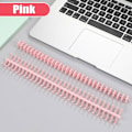 Miniatyrbillede 1 af 10: 10 stk Notebook Binding Clip Løsbladsring 10 STK PINK 10 STK 10pcs pink