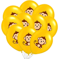 Pikkukuva 1 / 10: 24 kpl Syntymäpäiväilmapallot Lateksiilmapallo MONKEY MONKEY Monkey