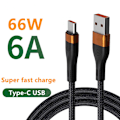 Pikkukuva 5 / 10: Pikalatauskaapeli USB Type C -kaapeli MUSTA 1M Black 1m