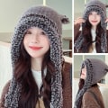 Miniatyrbillede 9 af 10: Plys Bucket Hat Cold Hat SORT 1 SORT 1 black 1