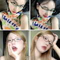 Pikkukuva 3 / 10: Anti-Blue Light Glasses Myopia Glasses BROWN STRENGTH 400 Brown Strength 400