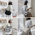Miniatyrbillede 10 af 10: Skuldertasker Messenger Taske SORT SORT black