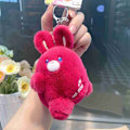 Pikkukuva 1 / 9: Rabbit Keychain Pehmolelu PUNAINEN OIKEA OIKEA red Right-Right