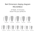 Pikkukuva 6 / 8: Almond Fake Nails Tekokynnet A2-02-02 A2-02-02 A2-02-02