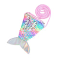 Miniatyrbilde 1 av 10: Mermaid Tail Myntpung Nøkler Pose Kortholder HVIT&FLERE FARGER White&Multicolor