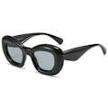 Miniatyrbillede 1 af 10: Oppustede solbriller Chunky solbriller SORT Black