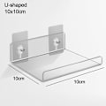 Miniatyrbillede 7 af 10: Gennemsigtigt badeværelseshyldeopbevaringsstativ 20X10CMU-FORMET U-FORMET 20x10cmU-shaped
