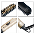 Miniatyrbild 10 av 10: Keramisk borste Skägguträtningskam GULD EU PLUG EU PLUG Gold EU Plug-EU Plug