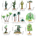 Miniatyrbillede 3 af 10: Artificial Cactus Models Miniature Fruit Tree 7 7 7