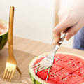 Miniatyrbillede 3 af 10: Vandmelon Fork Slicer Vandmelon Slicer Cutter GULD Gold