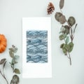 Miniatyrbilde 7 av 7: 1 stk Retro stempler Ocean Waves Bakgrunnsstempler Klare stempler