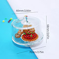 Miniatyrbillede 6 af 10: Dukkehus Dessertstativ Dim Sum Fad DIM SUM FAD DIM SUM FAD dim sum dish