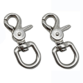 Miniatyrbillede 1 af 4: 2 Stk Trigger Snap Hooks Drejelige Trigger Snaps Sakse Snaps 2Pcs