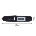 Miniatyrbild 2 av 10: Digital infraröd termometer Penna termometer SVART Black