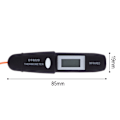 Miniatyrbillede 2 af 10: Digitalt Infrarødt Termometer Pen Termometer SORT Black