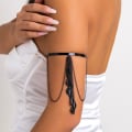 Miniatyrbillede 6 af 9: Arm Armbånd Overarm Manchet SORT Black