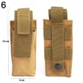 Miniatyrbillede 1 af 10: Tactical Molle Holder Lommelygte Nylon pose 6 6 6