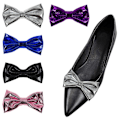 Pikkukuva 9 / 9: 2kpl Shoe Clip Kiiltävät koristeklipsit SILVER silver