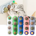 Miniatyrbild 1 av 10: Natural Catnip Cat Wall Stick-on pallolelu VIHREÄ green
