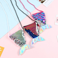 Miniatyrbilde 5 av 10: Mermaid Tail Myntpung Nøkler Pose Kortholder HVIT&FLERE FARGER White&Multicolor