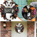 Pikkukuva 6 / 7: Halloween-seppele Halloween-ovikoristeet C C C
