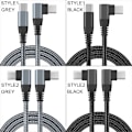 Miniatyrbild 2 av 10: USB C till USB C-sladd Kabel GRÅ 1MSTYLE2 STYLE2 Grey 1mStyle2-Style2