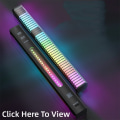 Miniatyrbilde 3 av 10: RGB Nattlampe Music Rhythm Light HVIT 16LED MED APP 16LED White 16Led with app-16Led with app