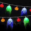 Pikkukuva 1 / 9: Halloween LED String Light Pumpkin Lamp 3 3 3