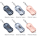 Miniatyrbild 2 av 10: Bærbar Power Bank-nødoplader PINK TIL IPHONE Pink for iPhone
