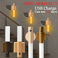 Pikkukuva 7 / 10: LED-yövalot Ihmiskehon tunnistava valo WALNUT WOOD WALNUT Walnut wood