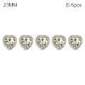 Miniatyrbillede 1 af 10: 5 stk Hjerteformede knapper Skjorteknapper 23MME-5STK E-5STK 23MME-5pcs